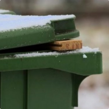 Voorkom het vastvriezen van uw gft+e-afval